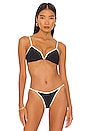 view 1 of 4 Helena Bikini Top in Black & Cream