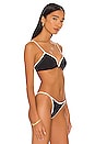 view 2 of 4 Helena Bikini Top in Black & Cream