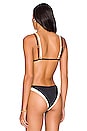 view 3 of 4 Fused Finneas Bikini Top in Black & Cream