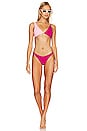view 4 of 4 Luna Bikini Top in Crystal Pink & Bougainvillea