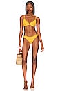 view 4 of 4 Whiplash Bikini Bottom in Sunshine Gold