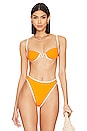 view 1 of 4 Nico Bikini Top in Mango & Cream