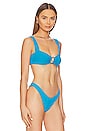 view 2 of 4 Willow Bikini Top in Electric Blue