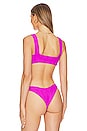view 3 of 4 Willow Bikini Top in Bright Fuchsia