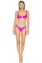 view 4 of 4 Willow Bikini Top in Bright Fuchsia
