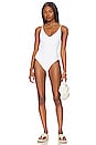 view 1 of 4 Gianna One Piece in White Pointelle
