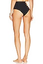 view 3 of 4 Solstice Bikini Bottom in Cream & Black