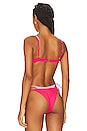 view 3 of 4 Seam-free Fused Zendaya Bikini Top in Hot Cherry & Jewel