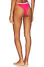 view 3 of 4 Seam-free Fused Mackena Bikini Bottom in Hot Cherry & Jewel
