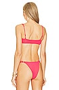 view 3 of 4 Zinnia Bikini Top in Hot Cherry