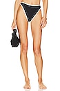 view 1 of 4 BAS DE MAILLOT DE BAIN NORA in Black & Cream