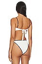 view 3 of 4 Hazel Bikini Top in Cream & Black