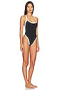 view 2 of 3 Baewatch One Piece in Black & Cream