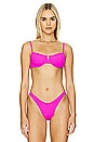 view 1 of 4 Hunter Bikini Top in Bright Fuchsia