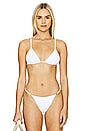 view 1 of 4 Lindsay Bikini Top in White