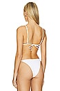 view 3 of 4 Lindsay Bikini Top in White