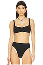 view 1 of 5 Eco Ocean Rib Effie Top in Black