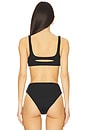 view 3 of 5 Eco Ocean Rib Effie Top in Black