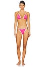view 4 of 4 LEVY BIKINI ボトム in Bubblegum Pink & Cream
