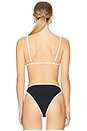 view 3 of 4 Kourt Bikini Top in Black & Cream