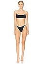 view 4 of 4 Kourt Bikini Top in Black & Cream