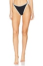 view 1 of 4 Kourt Bikini Bottom in Black & Cream