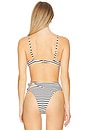 view 3 of 5 Tulip Bikini Top in Sailing Along Stripe