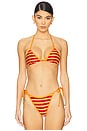 view 1 of 4 TOP BIKINI LOTUS in Sunset Stripe