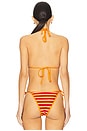 view 3 of 4 TOP BIKINI LOTUS in Sunset Stripe