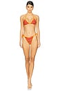 view 4 of 4 TOP BIKINI LOTUS in Sunset Stripe