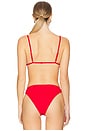 view 3 of 4 Kourt Bikini Top in Flame