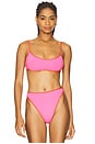 view 1 of 4 Zella Bikini Top in Bubblegum & Grapefruit