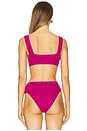 view 3 of 4 Eco Marlee Bikini Top in Berry