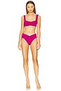 view 4 of 4 Eco Marlee Bikini Top in Berry