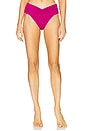 view 1 of 4 Eco Bardot Bikini Bottom in Berry