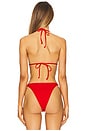 view 3 of 4 Sienna Bikini Top in Flame