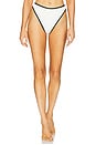 view 1 of 4 Nora Bitsy Bikini Bottom in Cream & Black