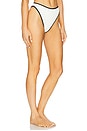 view 2 of 4 Nora Bitsy Bikini Bottom in Cream & Black