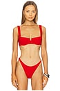view 1 of 4 Mako Bikini Top in Flame