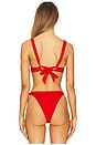 view 3 of 4 Mako Bikini Top in Flame