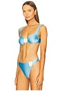view 2 of 4 Stella Bikini Top in Seaspray & Cream