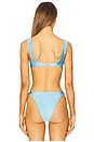 view 3 of 4 Stella Bikini Top in Seaspray & Cream