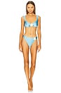 view 4 of 4 Stella Bikini Top in Seaspray & Cream