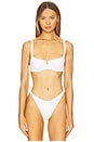 view 1 of 4 Mako Bikini Top in White