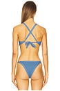 view 3 of 4 Tyla Bikini Top in Offshore