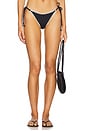 view 1 of 4 Zahra Bikini Bottom in Black & Cream