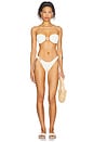 view 4 of 4 x Rails Aziza Bikini Bottom in Cream