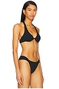 view 2 of 4 Eco Ocean Rib Isa Bikini Top in Black