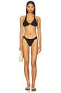 view 4 of 4 Eco Ocean Rib Isa Bikini Top in Black