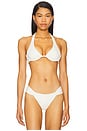 view 1 of 5 Eco Ocean Rib Isa Bikini Top in Cream
